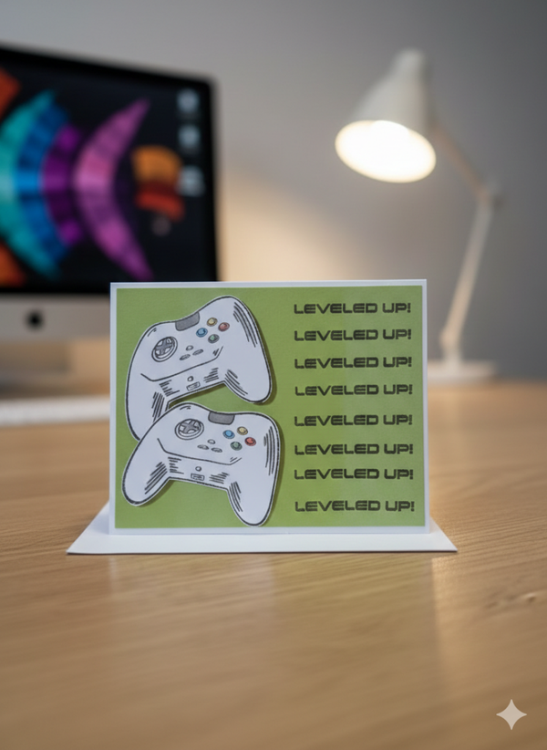 Geburtstagskarte Gamer