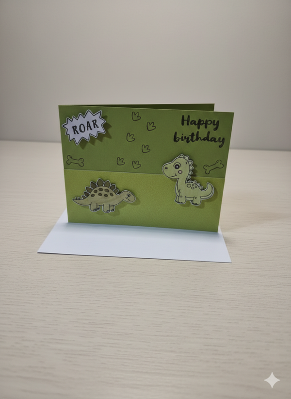 Geburtstagskarte Dino