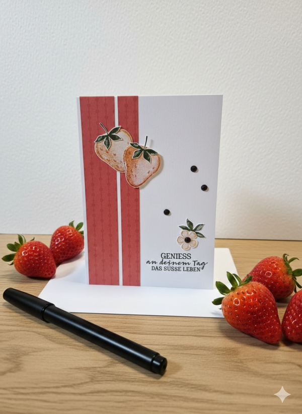 Geburtstagskarte Erdbeere