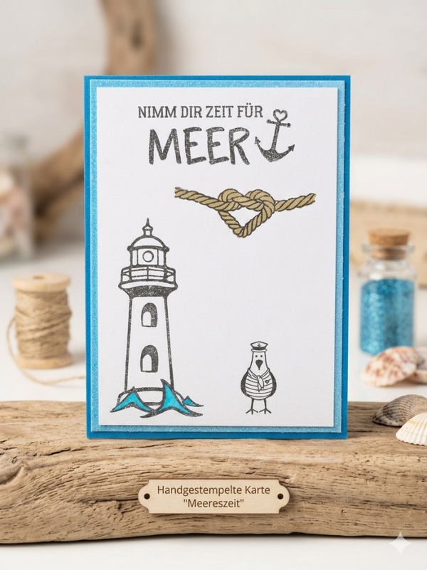 Grußkarte Leuchtturm