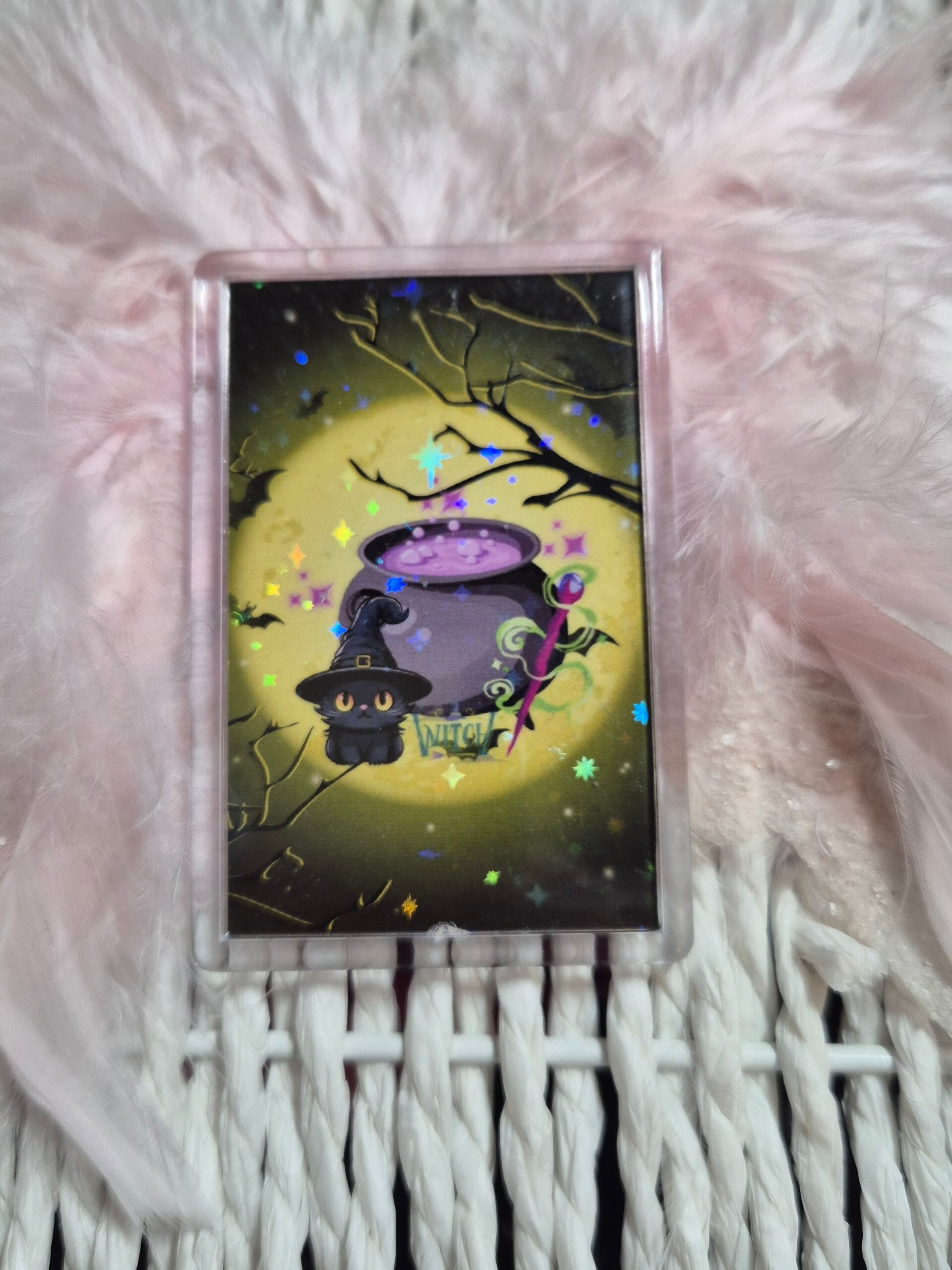 Kühlschrank Magnet Magic cat Zauberkessel