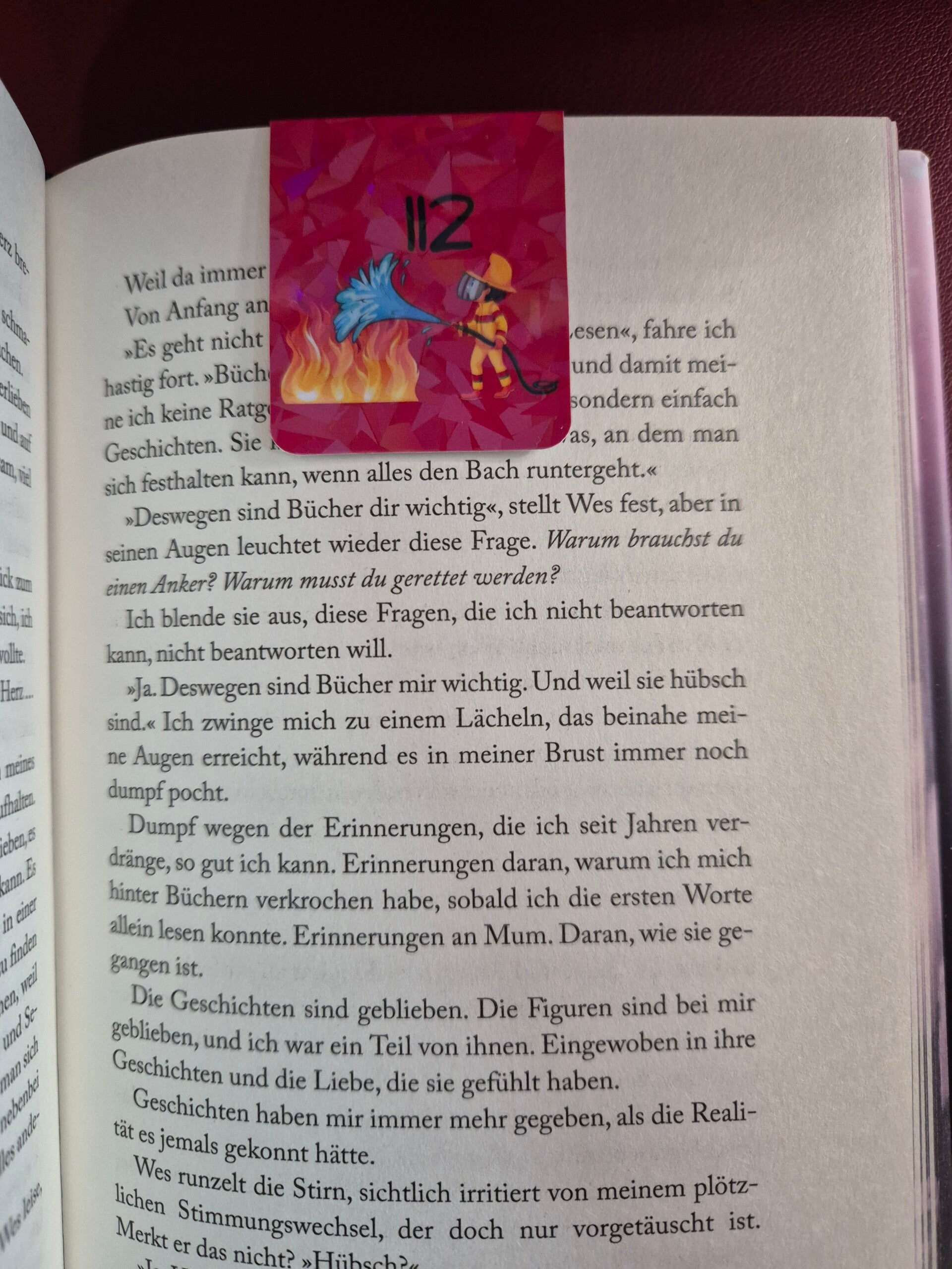 Magnetlesezeichen kids Feuerwehmann
