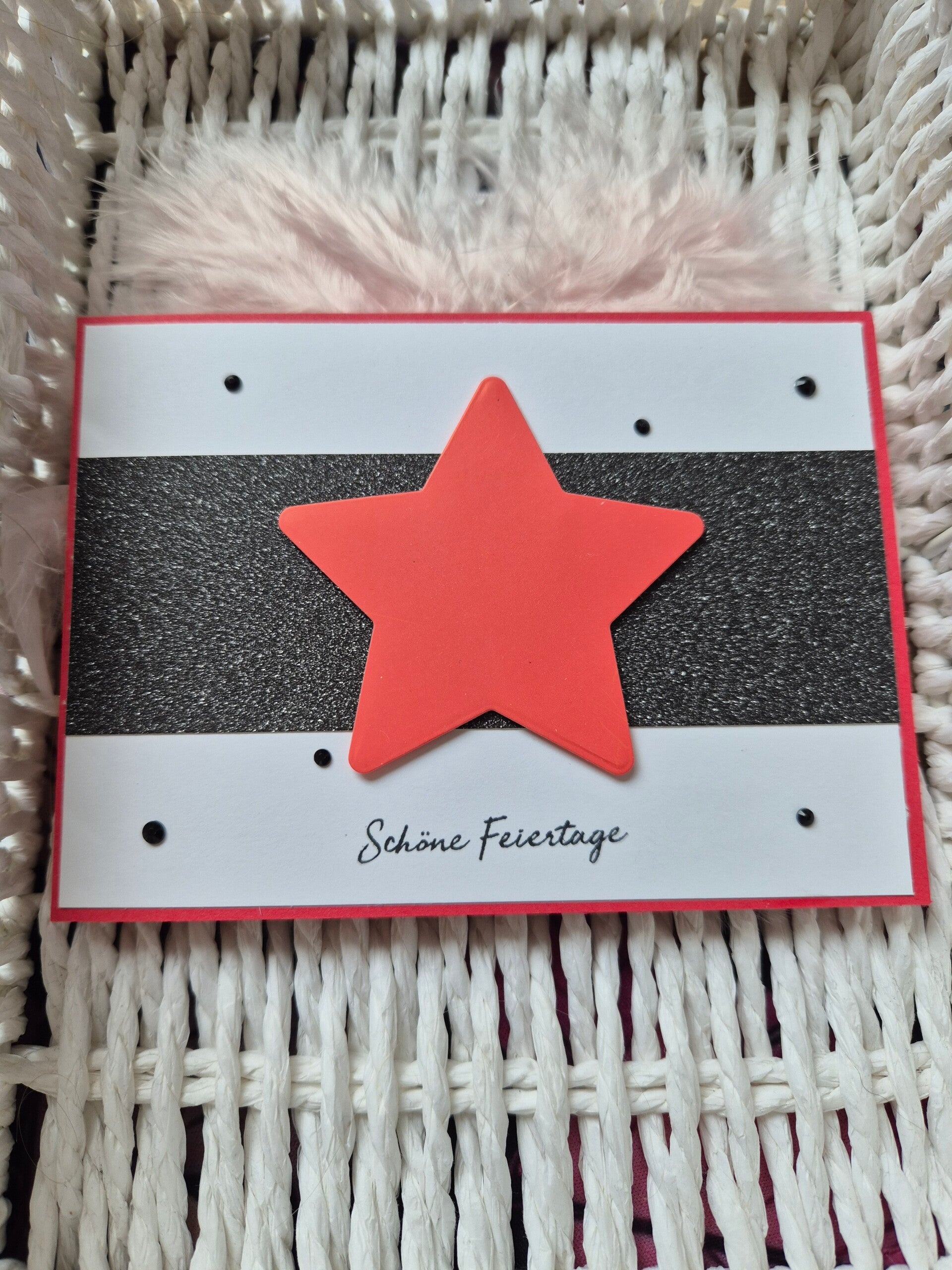 Weihnachtskarte Stern