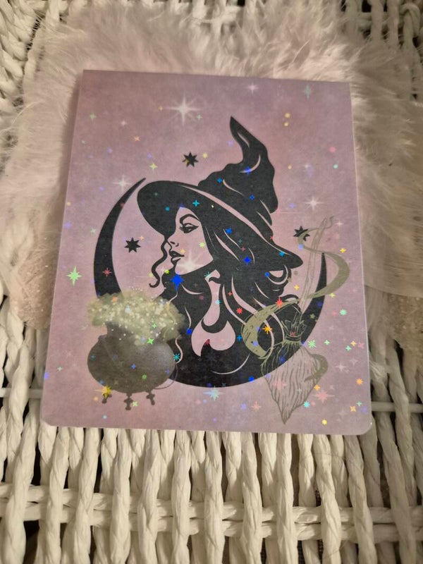 Notizzettel Block Witch