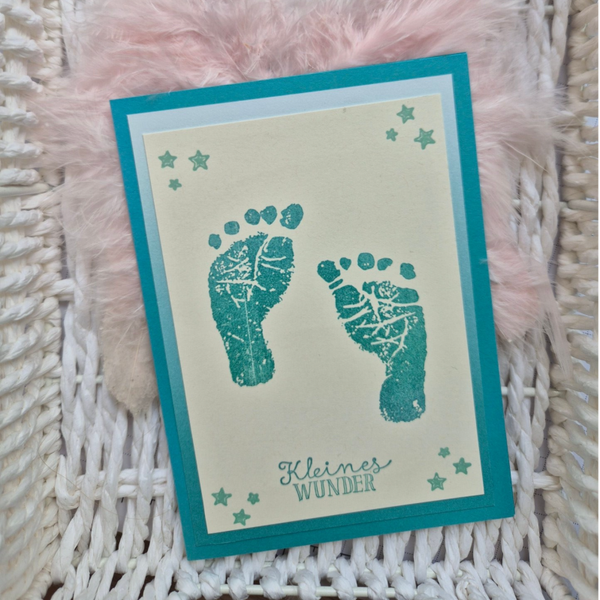 Geburtskarte Füße