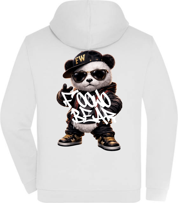 HOODIE JACKE FW BEAR WHITE