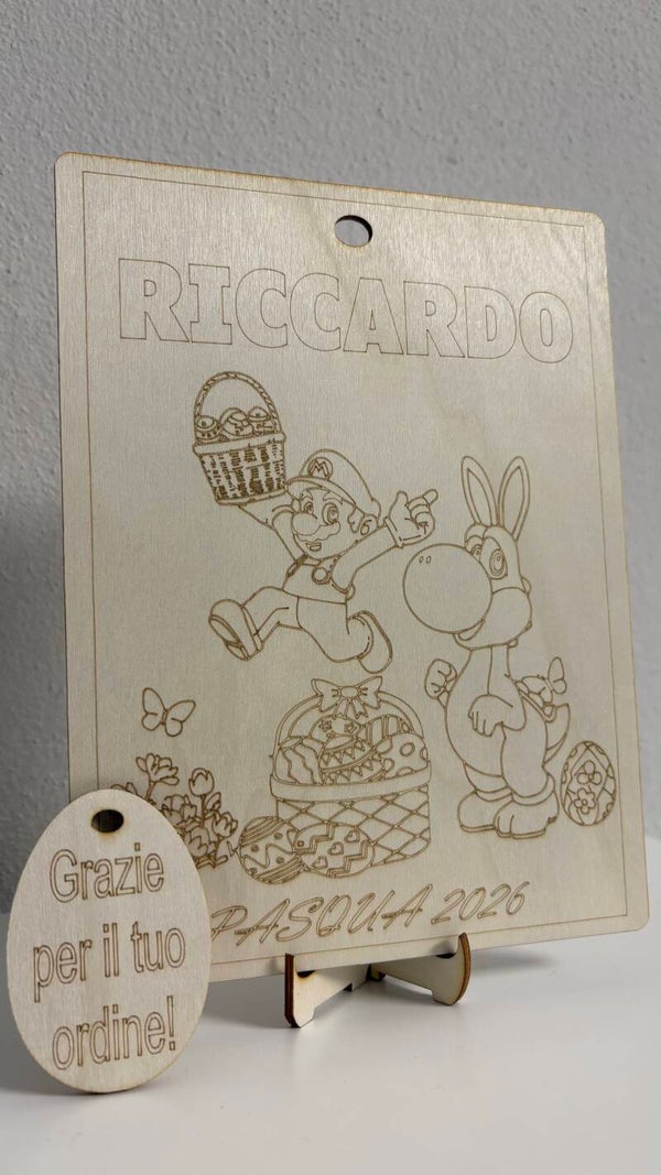 Pannello di legno personalizzato da colorare