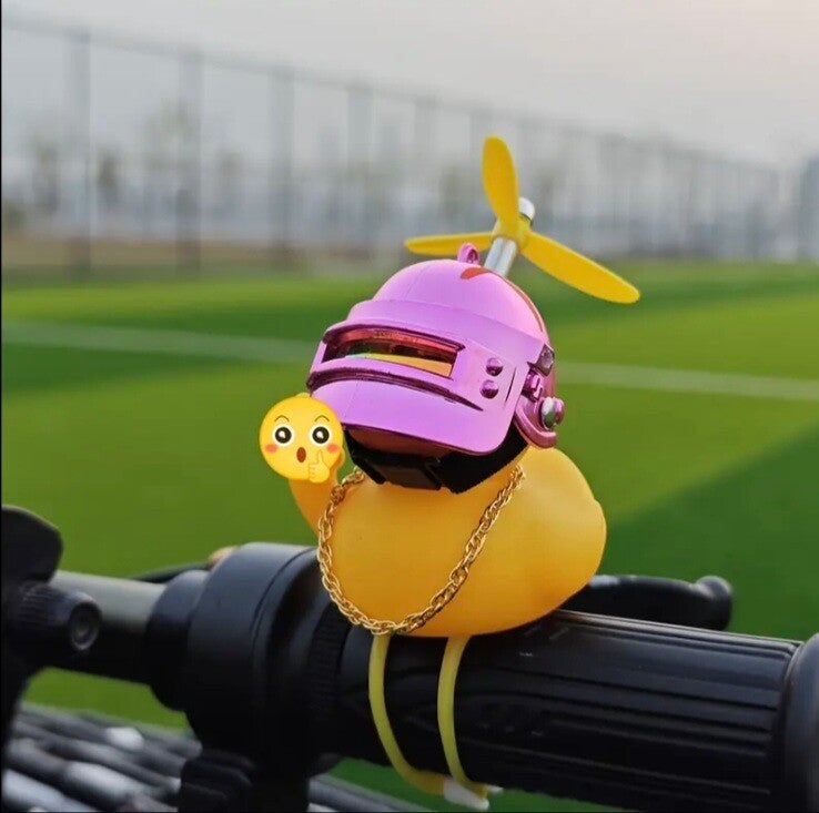 Mopedduck roze helm