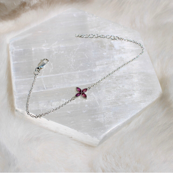 Rhodoliet armband