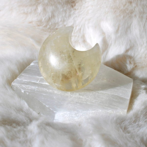 Citrien maan nachtlampje