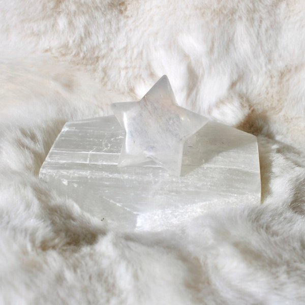 Bergkristal ster nachtlampje