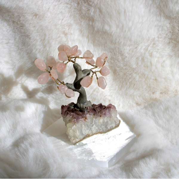 Amethist en Rozenkwarts boom