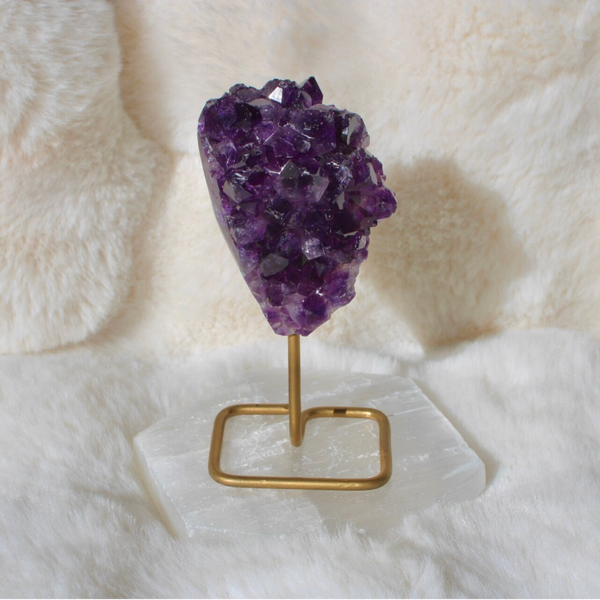 Amethist op pin