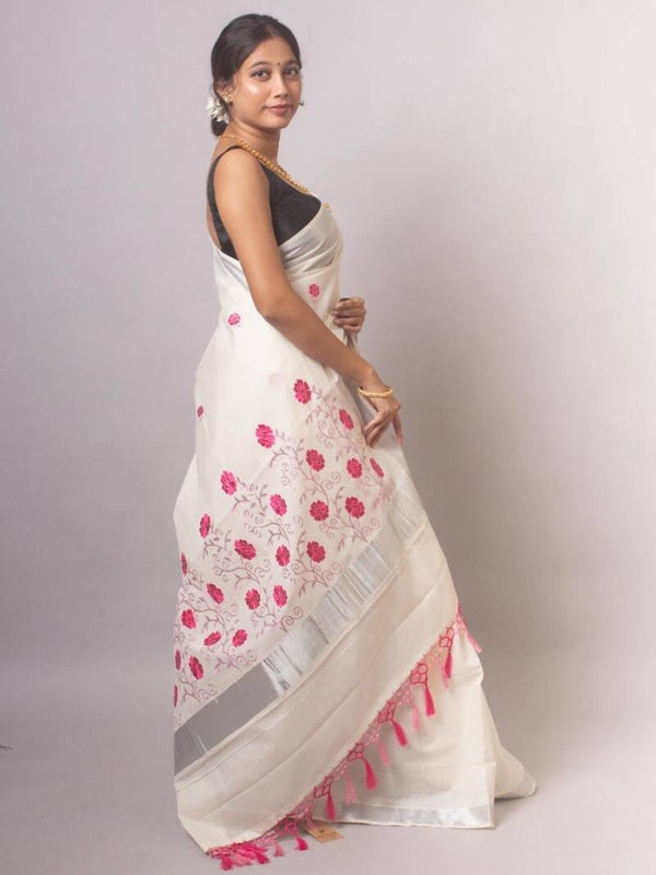 Embroidery  Kerala Saree