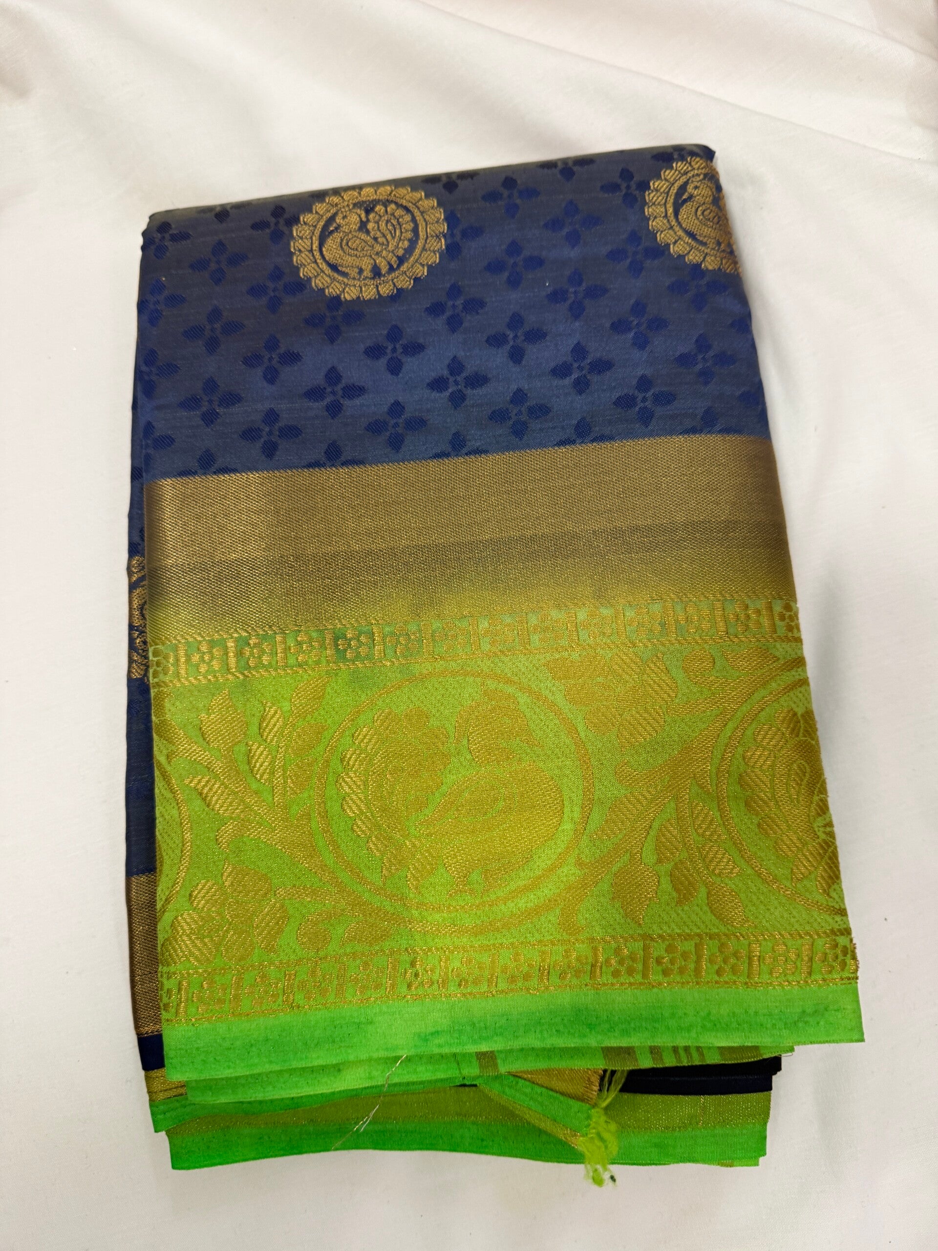 Kanchipuram  patten Richu jeri Pallu Saree JS 49
