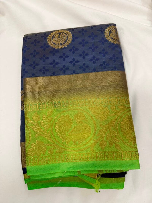 Kanchipuram  patten Richu jeri Pallu Saree JS 49