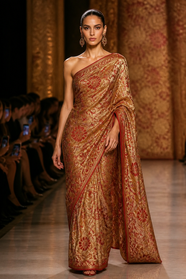 One Gram Gold Saree LXJU2604