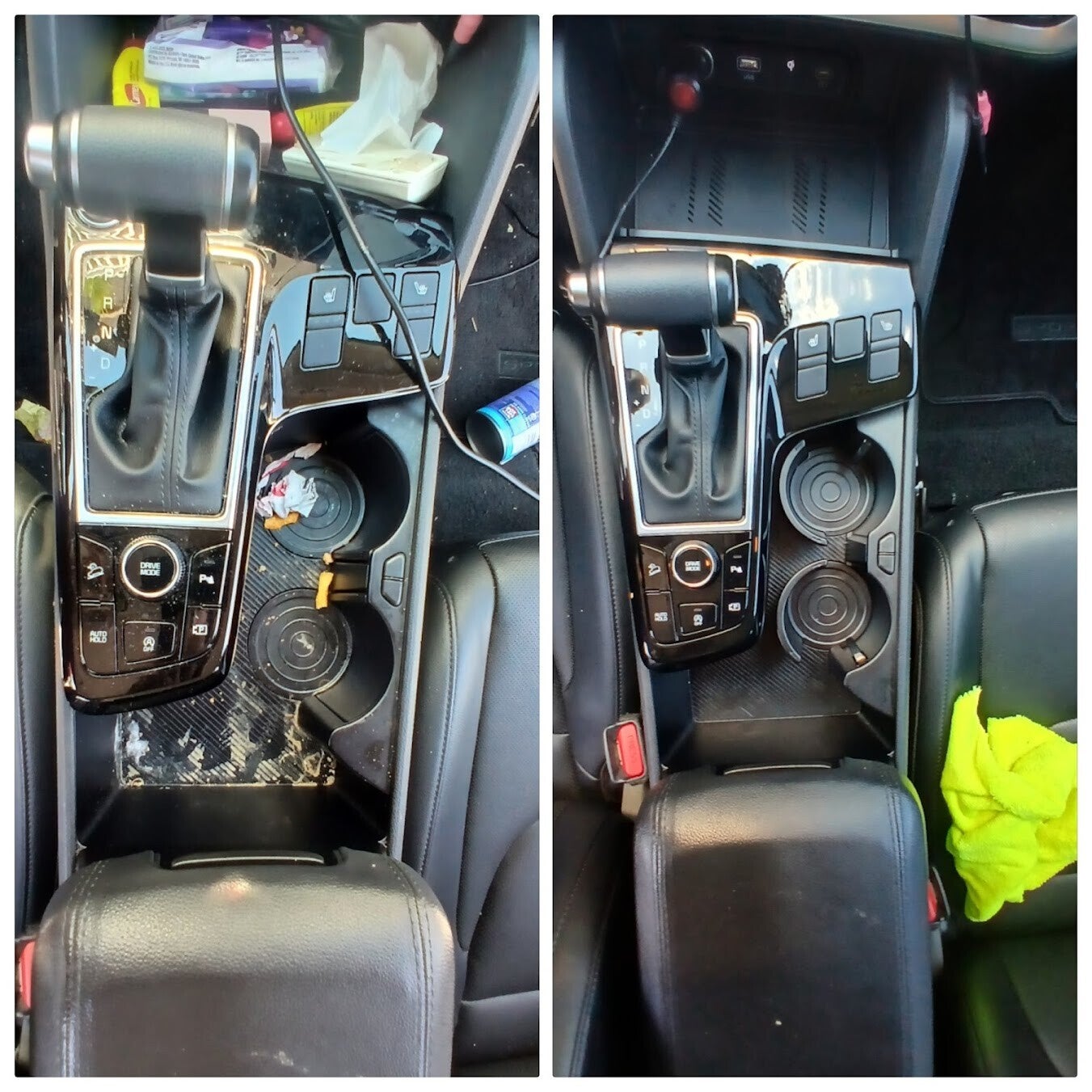 interior car detailing transformed with stain removal and deep cleaning