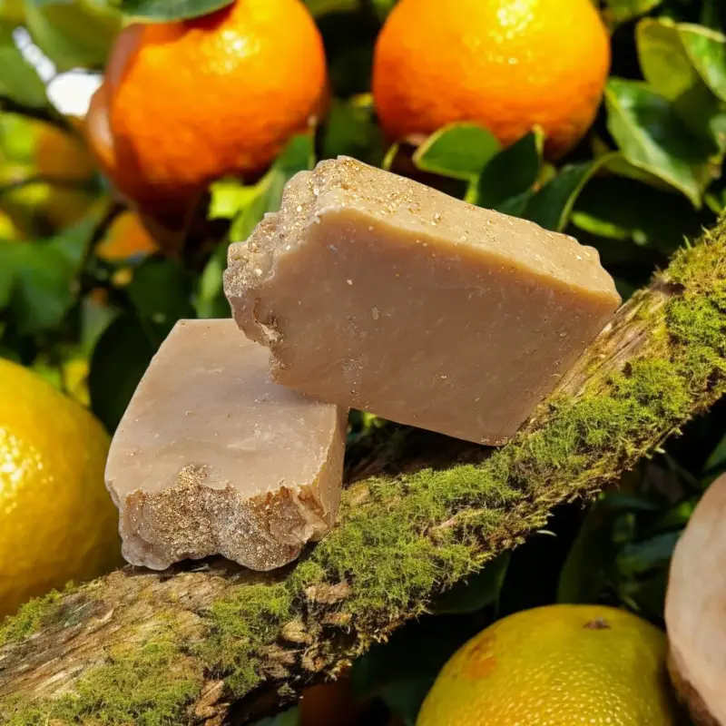 håndlavet appelsin sæbe