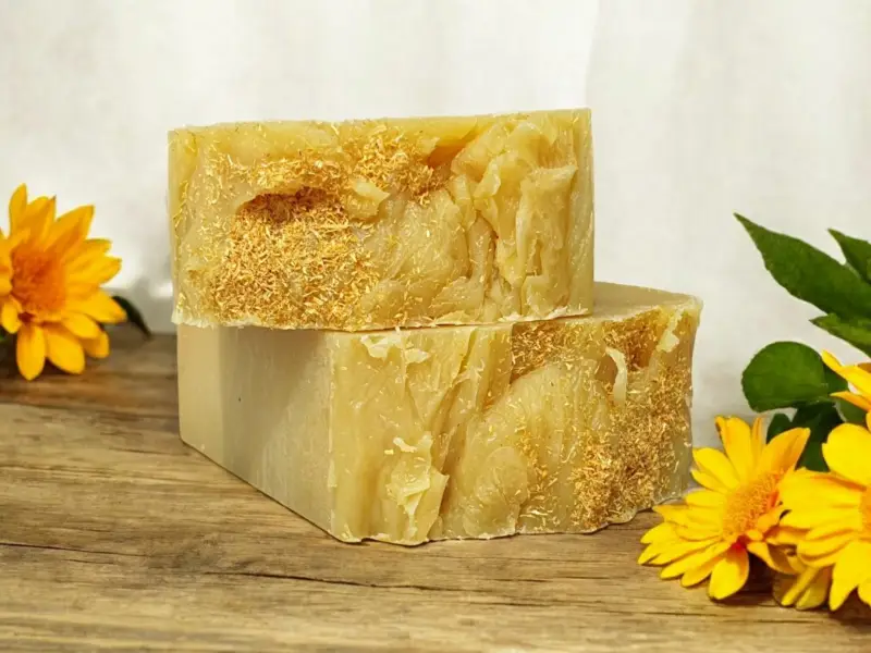 håndlavet morgenfrue sæbe parfumefri