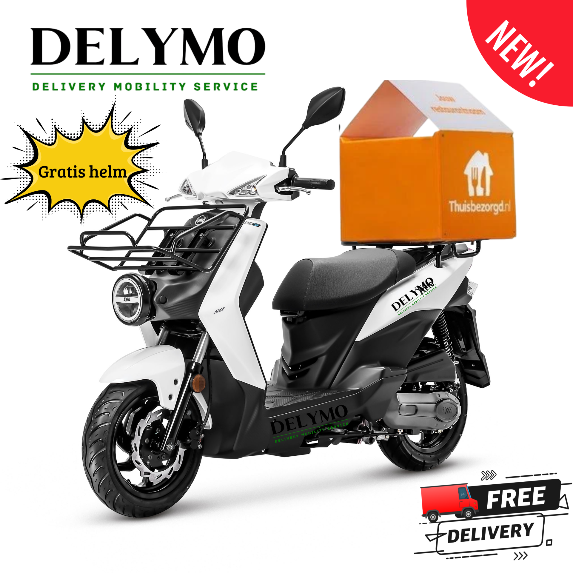 SYM XPro E5+ Bezorgscooter