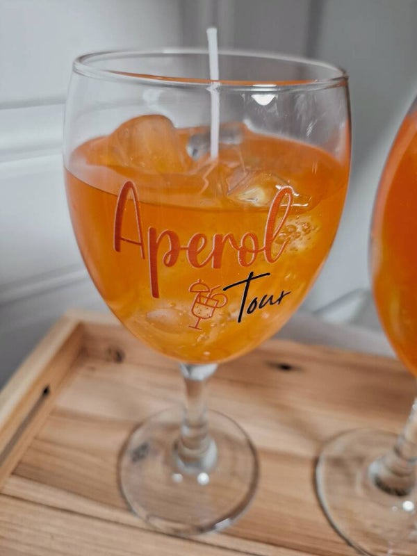 APEROL KERZEN handgegossen