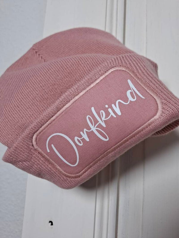 STRICKBEANIE rosa DORFKIND