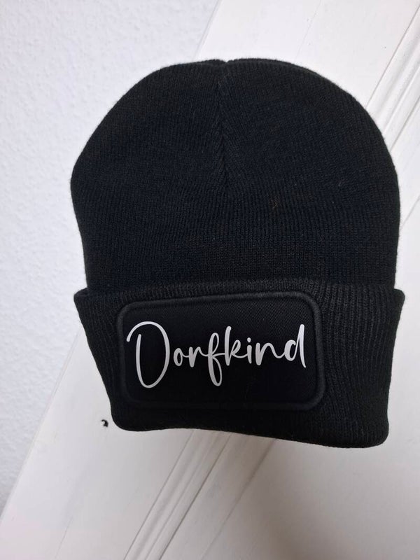 STRICKBEANIE schwarz DORFKIND