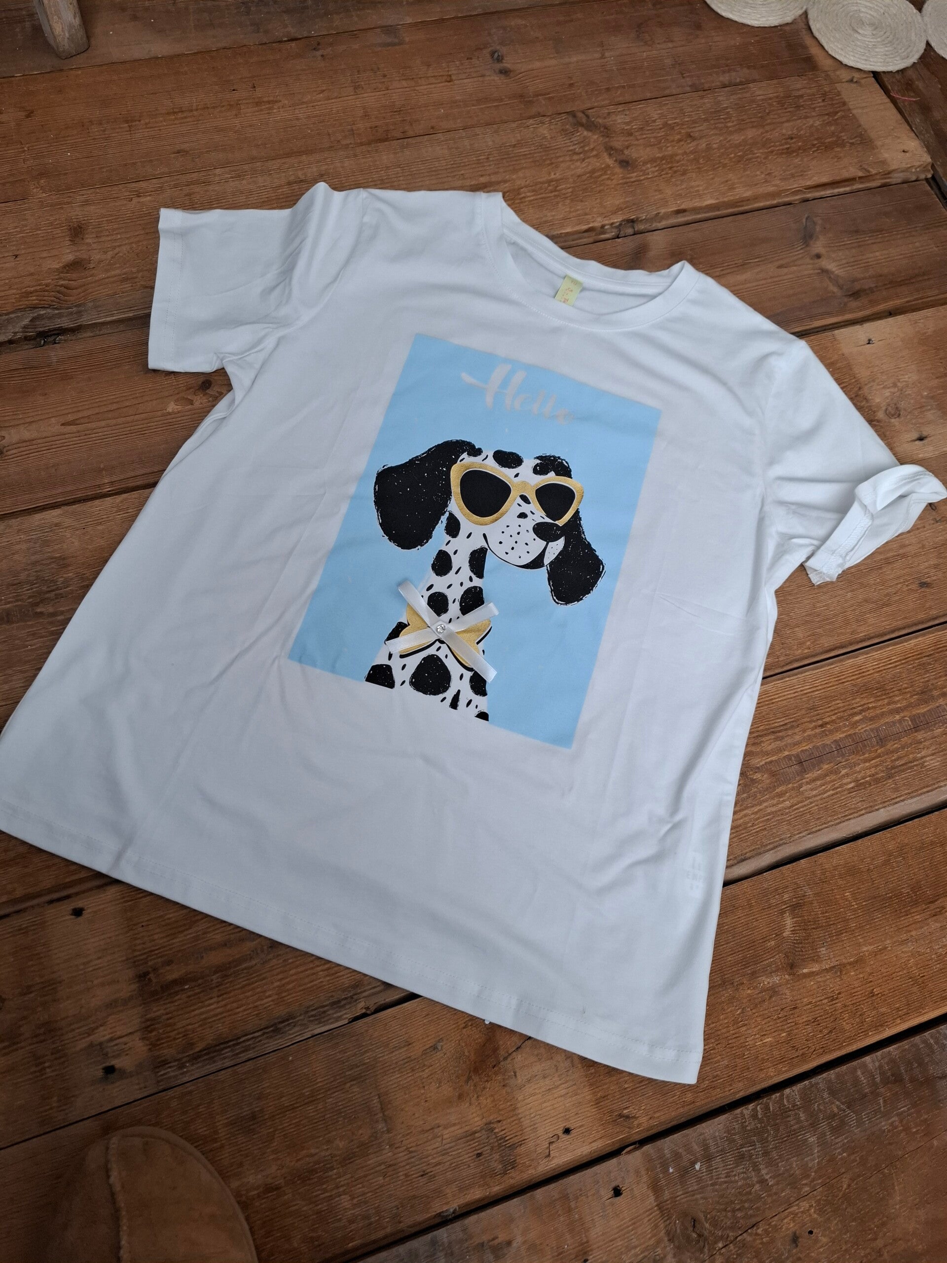 TSHIRT Dalmatiner mit SCHLEIFE