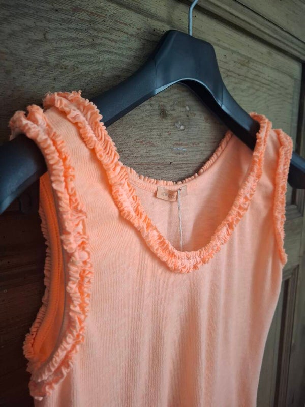 TOP mit Rüschen LIGHT ORANGE