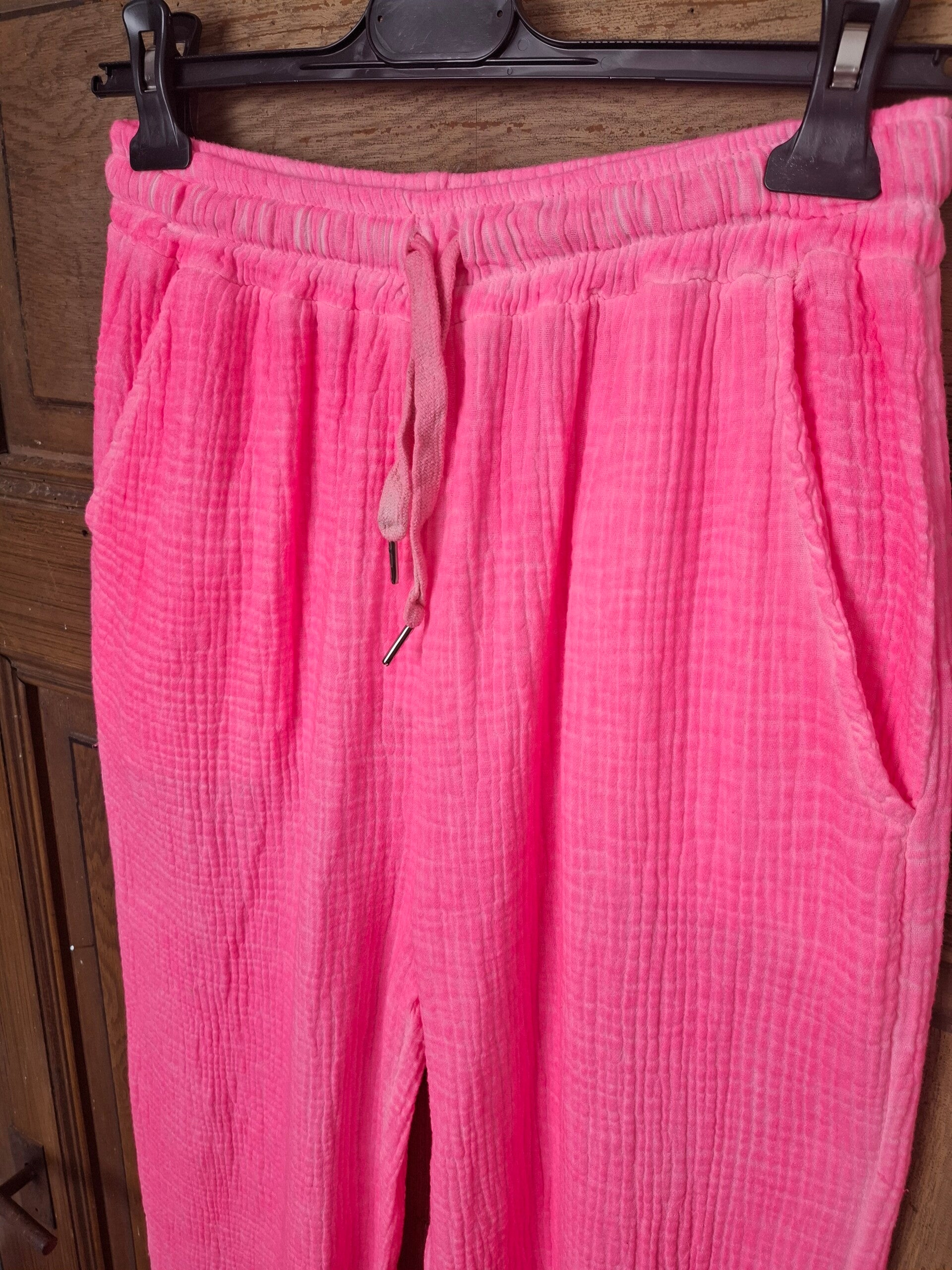 MUSSELIN Hose NEONPINK