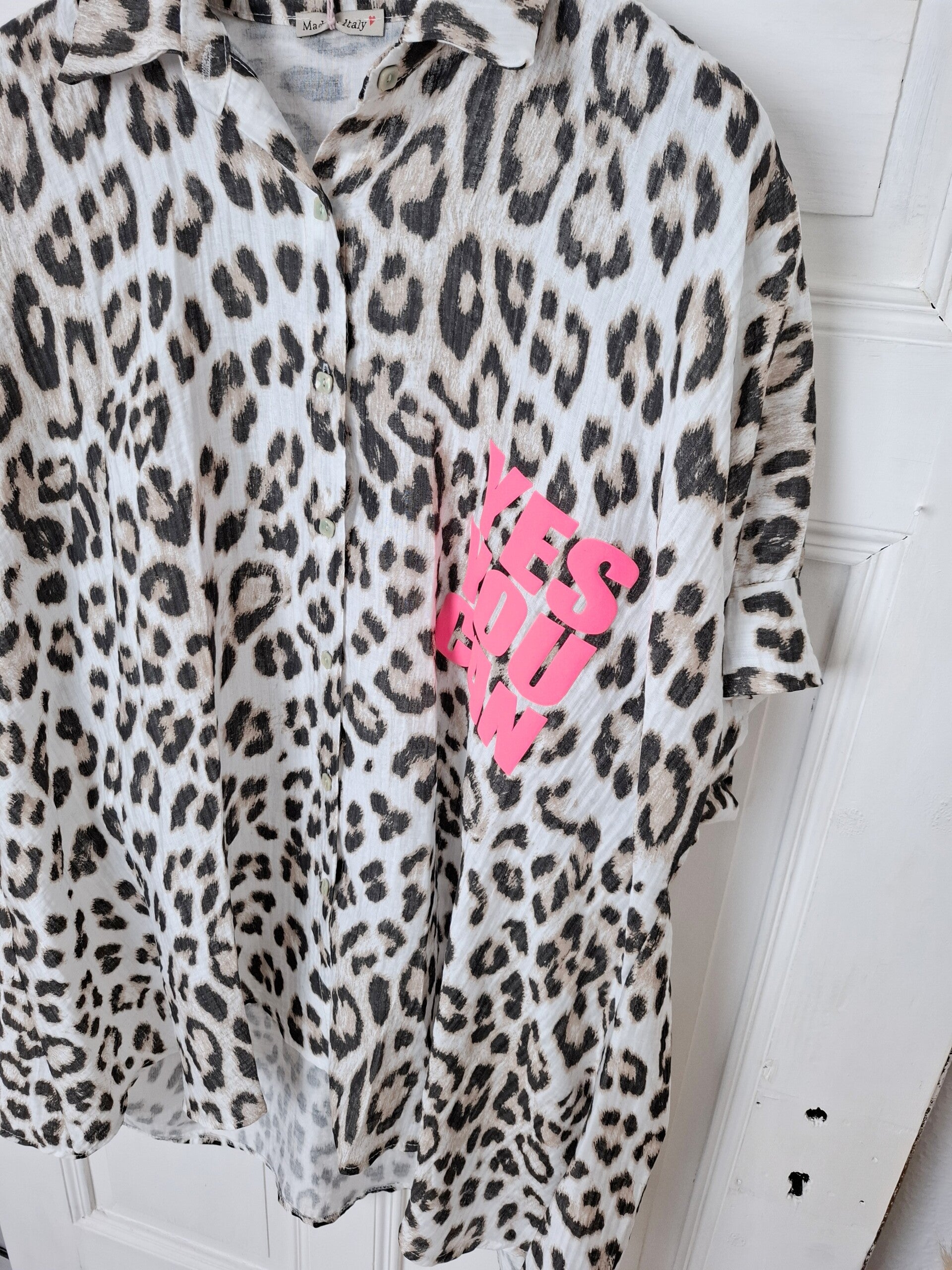 BLUSE Leo mit Print YES YOU CAN