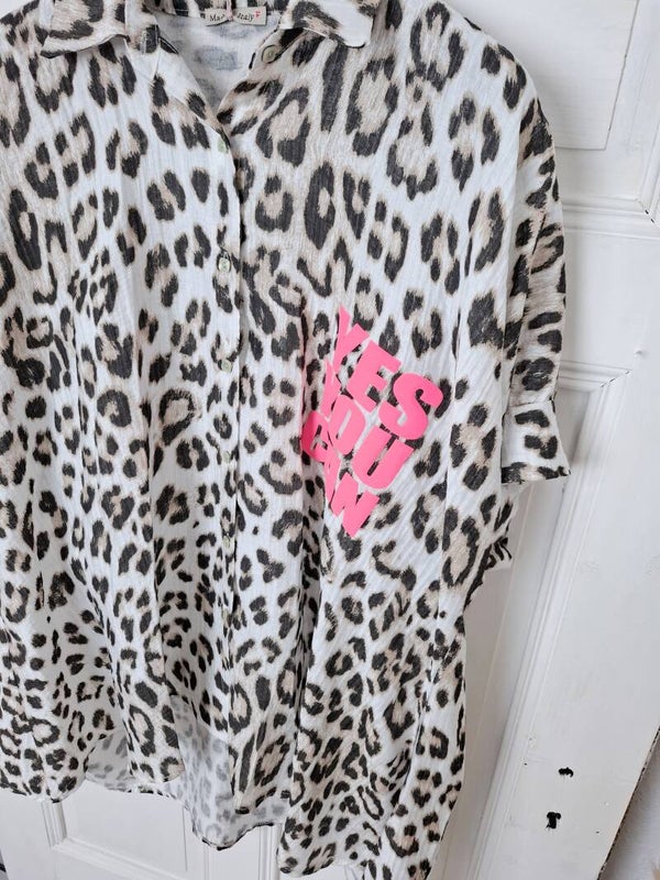 BLUSE Leo mit Print YES YOU CAN