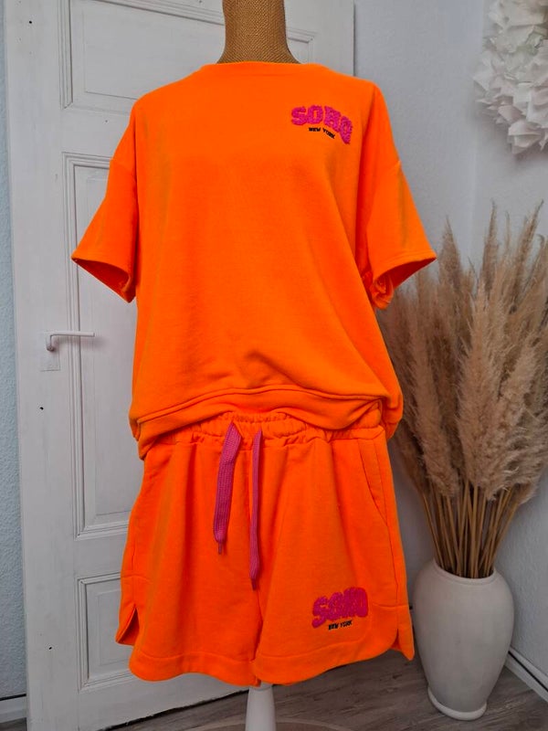 SET Sweat Shorts + Tshirt ORANGE