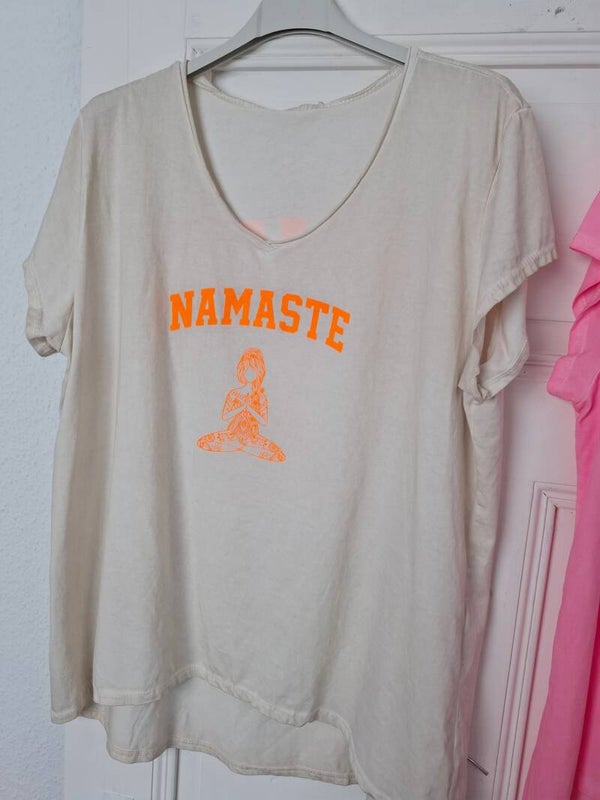 TSHIRT Namaste BEIGE/ORANGE