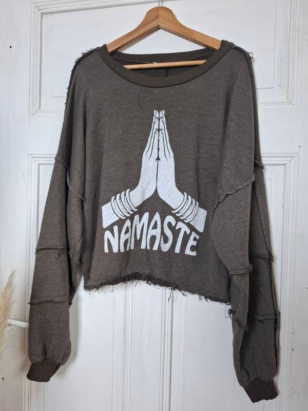 OVERSIZE Sweater NAMASTE SCHOKO