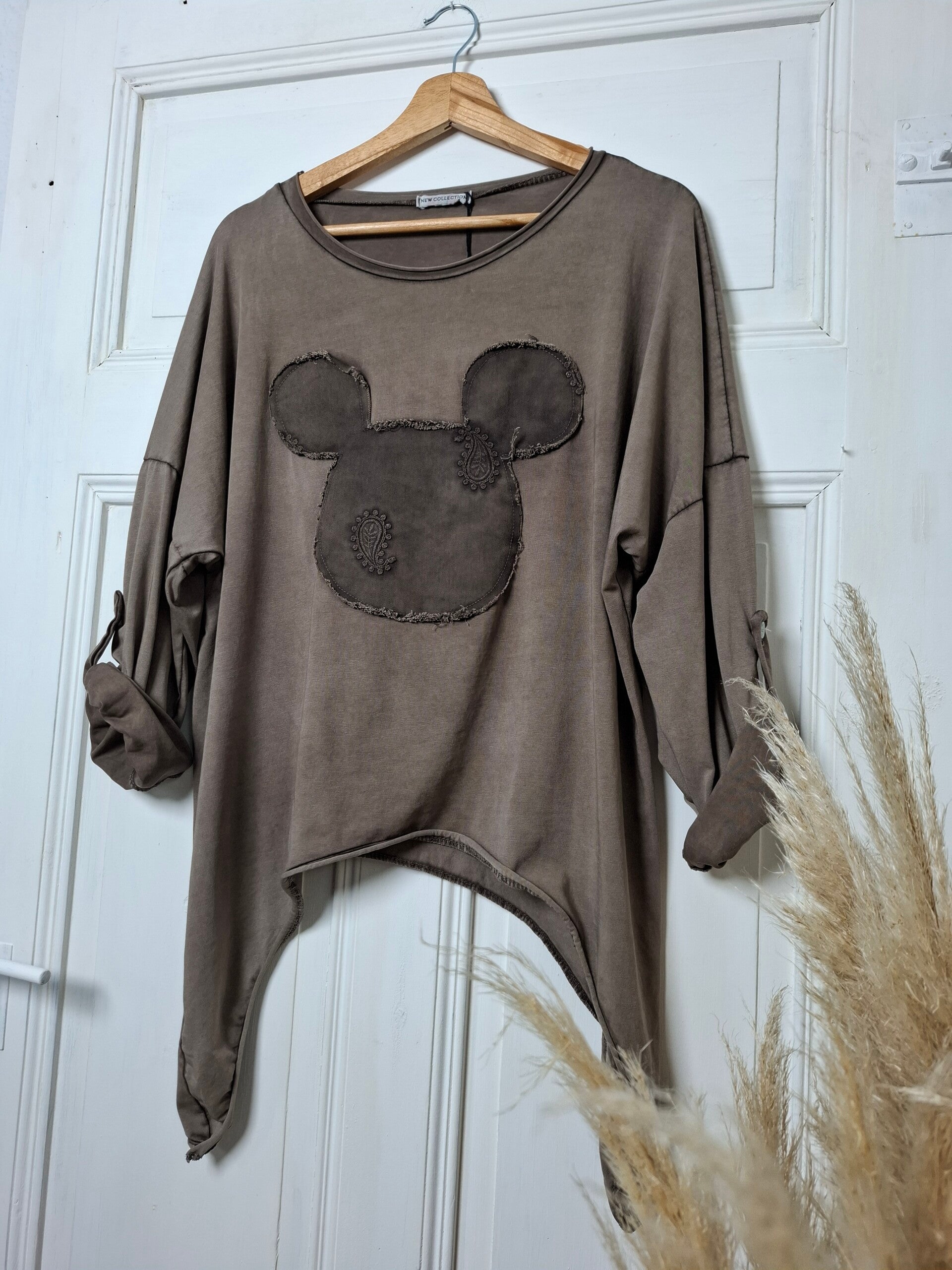 LANGARMSHIRT Mickey Mouse TAUPE