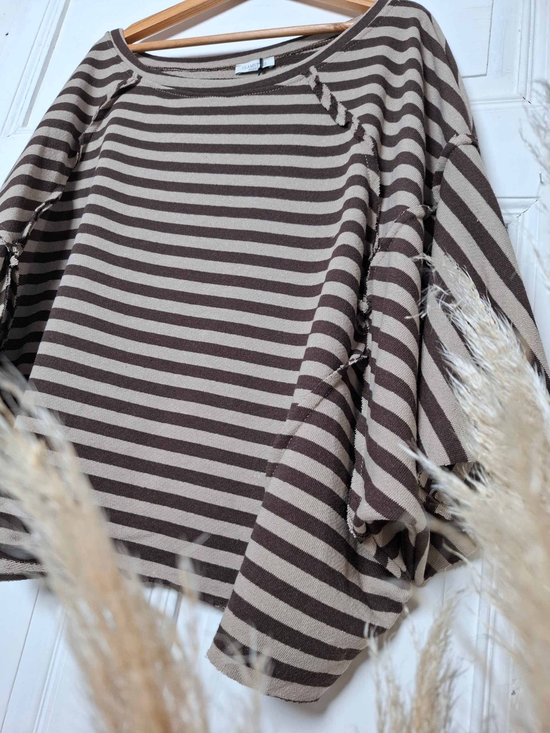 OVERSIZE Sweater BRAUN/SAND