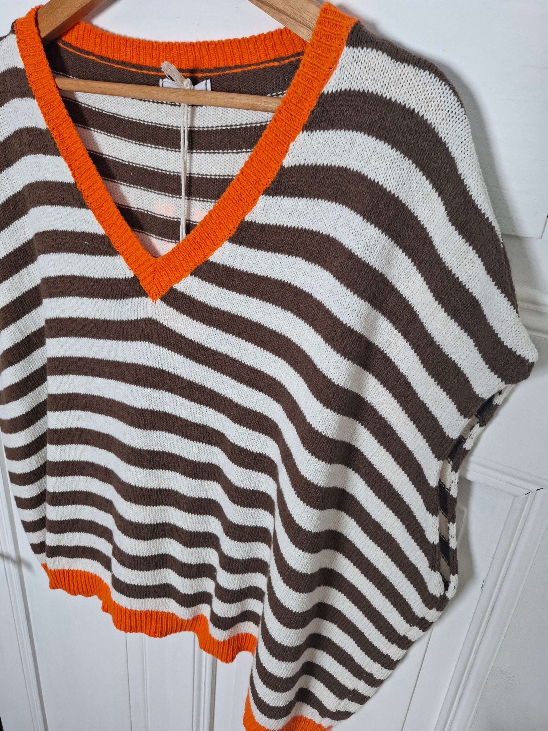 STRICK Namaste BRAUN/ORANGE