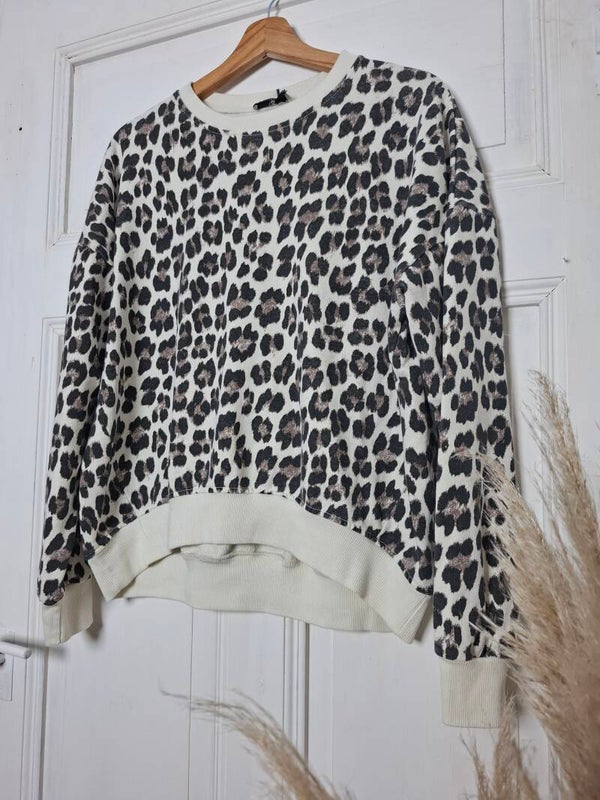 SWEATER Slim Fit LEO WEIß