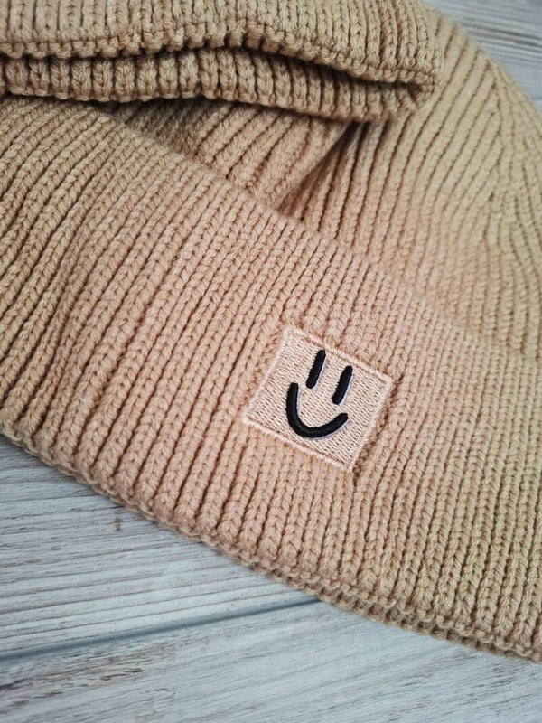 STRICKMÜTZE camel SMIEY