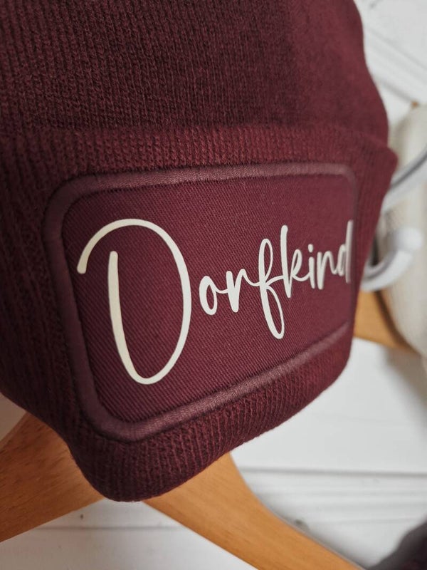 STRICKBEANIE burgundy DORFKIND
