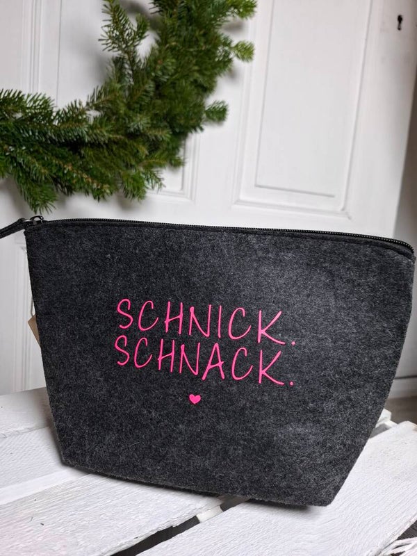 KULTURTASCHE anthrazit SCHNICK SCHNACK