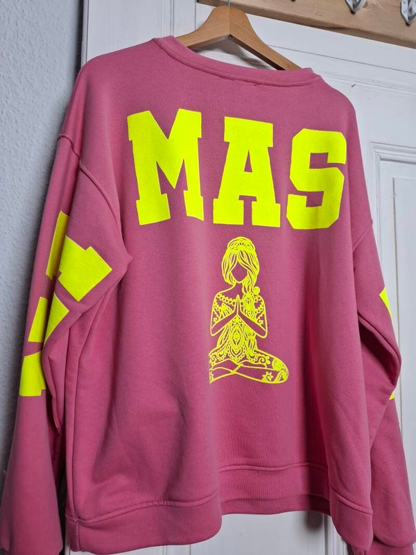 OVERSIZE Sweater NAMASTE pink