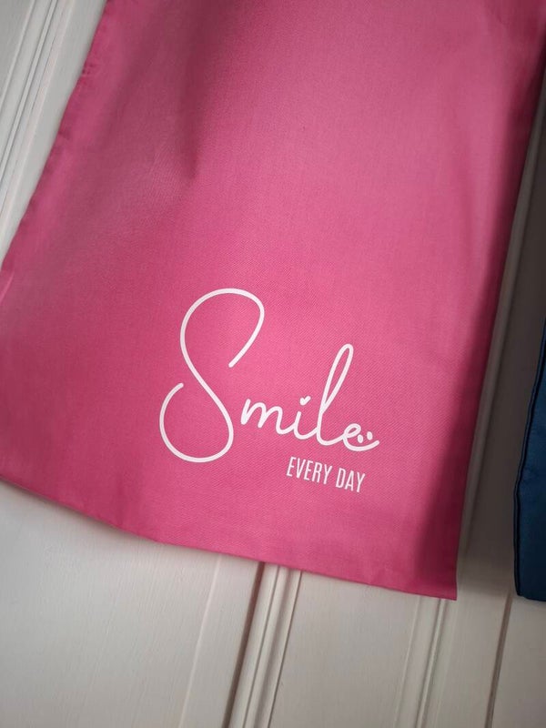 BAUMWOLLTASCHE Smile every day PINK