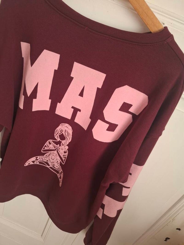 OVERSIZE Sweater NAMASTE bordeaux