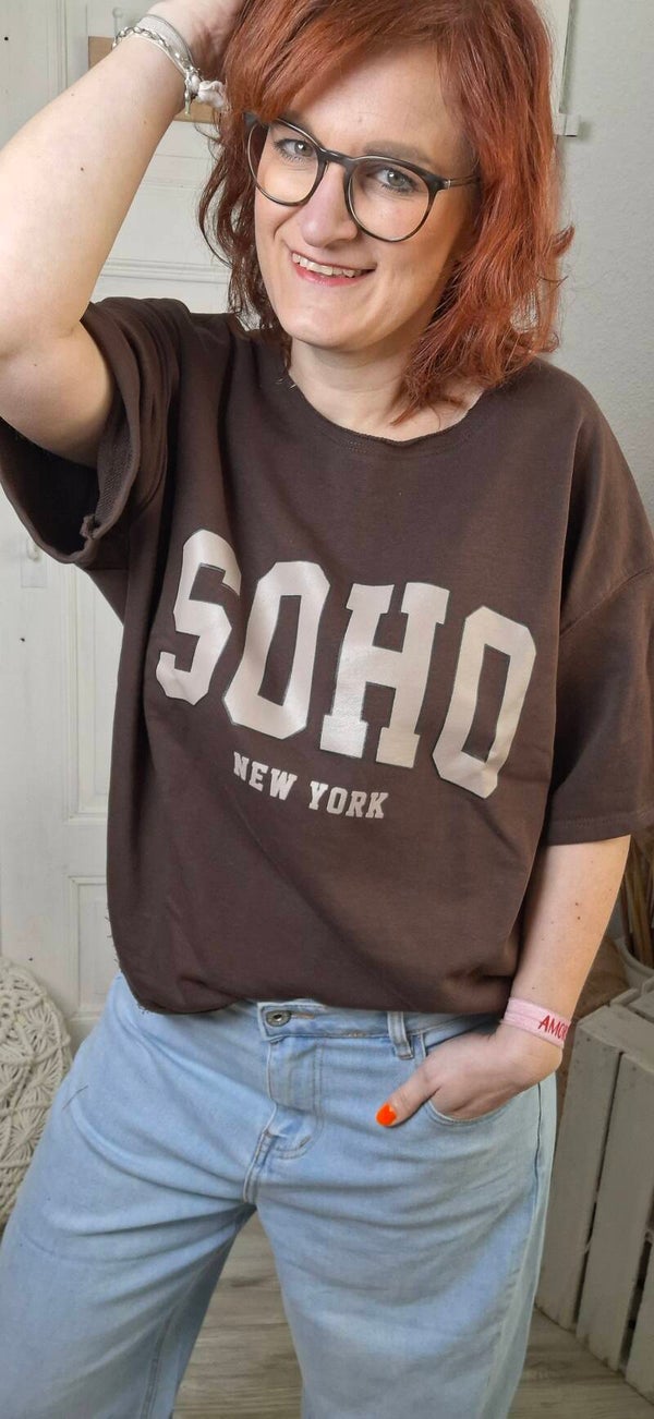 T-Shirt SOHO New York – Schoko