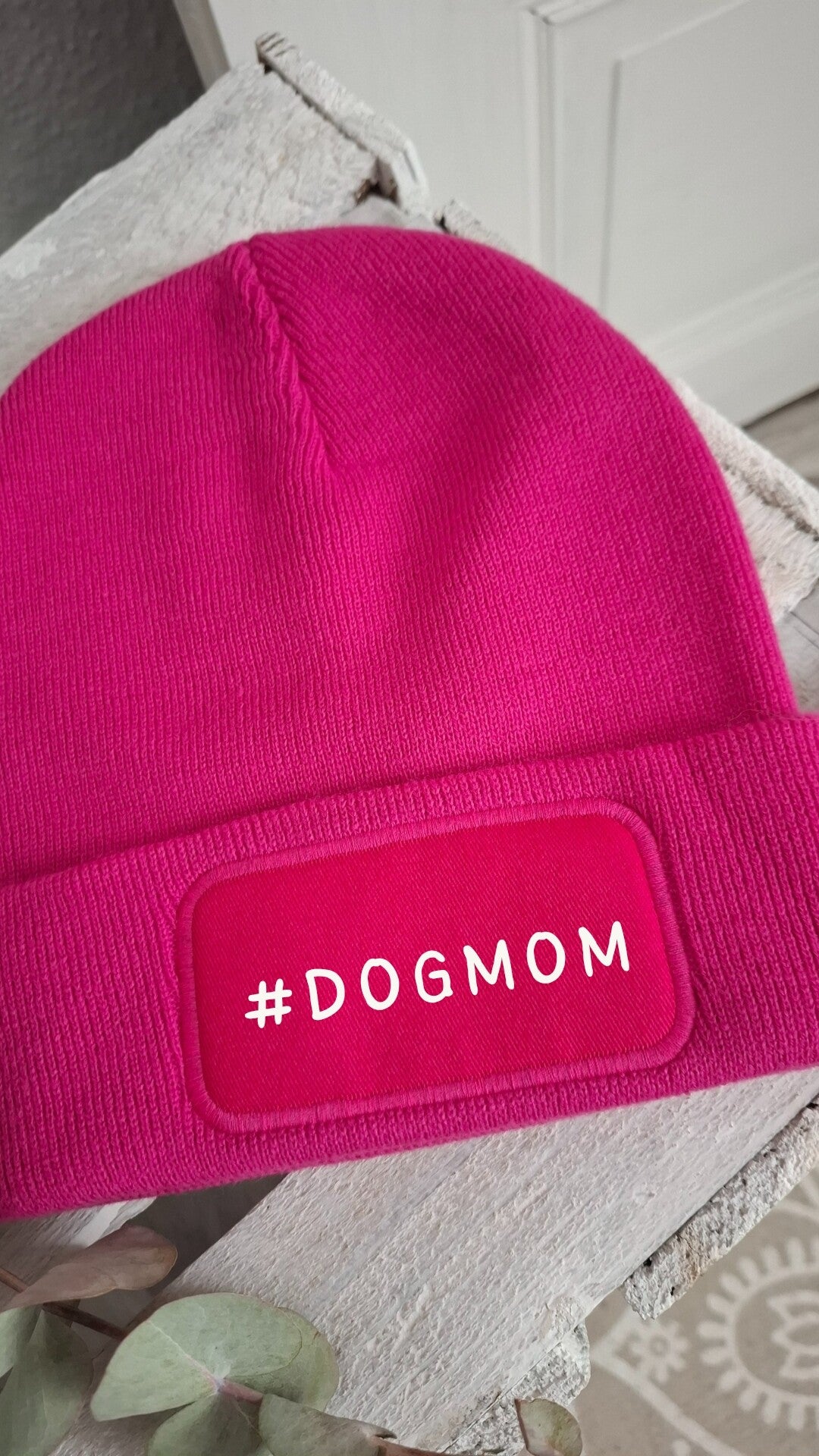 STRICKBEANIE pink CATMOM/DOGMOM