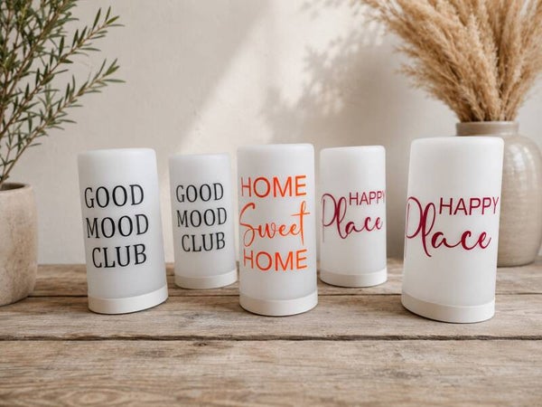 LED-Dekoleuchte mit Spruch – Warmweiß | Timerfunktion | Indoor & Outdoor