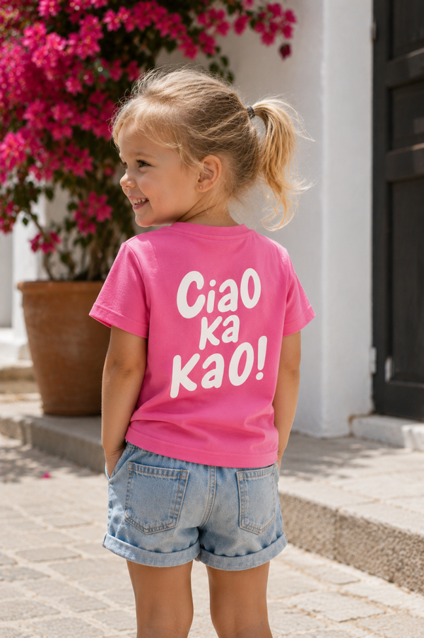 Kinder T-Shirt „Ciao Ka Kao“ – Unisex